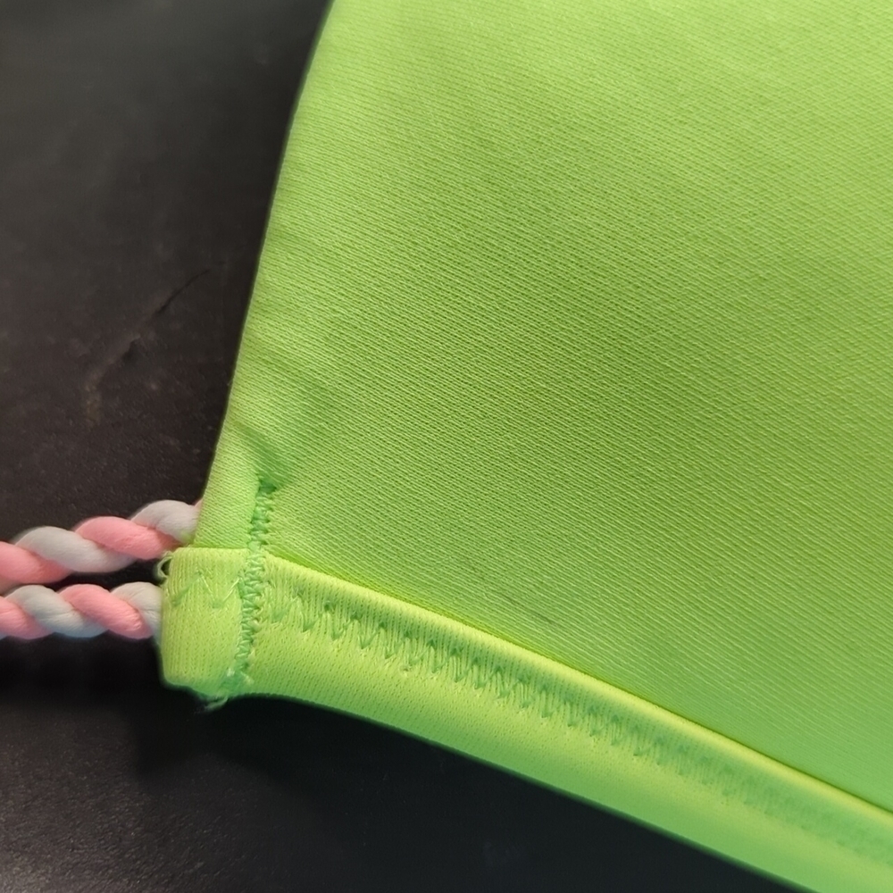 VICTORIA'S Secret Bikini Top Neon Green Push-up 32DD - Picture 4 of 5